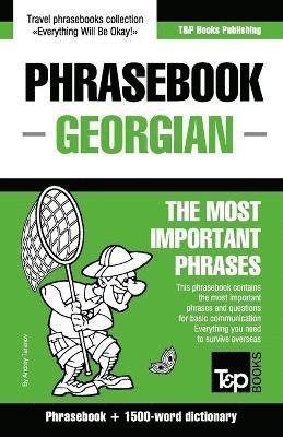 bokomslag English-Georgian phrasebook and 1500-word dictionary