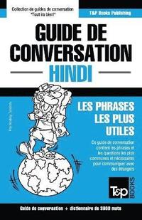 bokomslag Guide de conversation Français-Hindi et vocabulaire thématique de 3000 mots