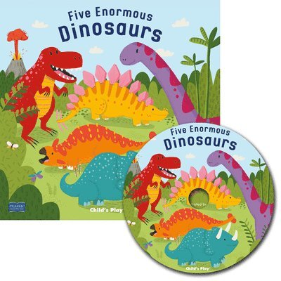 Five Enormous Dinosaurs [With CD (Audio)] 1