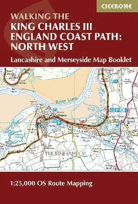 bokomslag Walking the King Charles III England Coast Path: North West - Lancashire and Merseyside Map Booklet