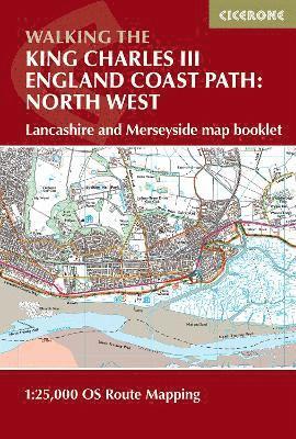 bokomslag Walking the King Charles III England Coast Path: North West - Lancashire & Merseyside Map Booklet