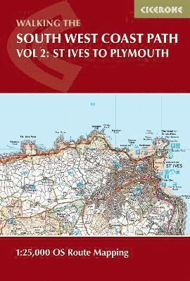 South West Coast Path Map Booklet - Vol 2: St Ives to Plymouth 1