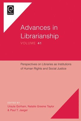 bokomslag Perspectives on Libraries as Institutions of Human Rights and Social Justice