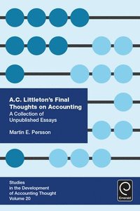 bokomslag A. C. Littletons Final Thoughts on Accounting