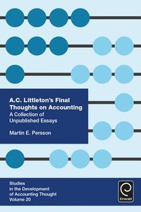 bokomslag A. C. Littleton's Final Thoughts on Accounting