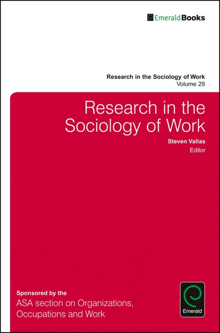 Research in the Sociology of Work 1