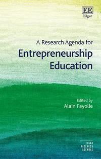 bokomslag A Research Agenda for Entrepreneurship Education