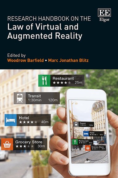 Woodrow Barfield, Marc J. Blitz - Research Handbook on the Law of Virtual and Augmented Reality, Inbunden