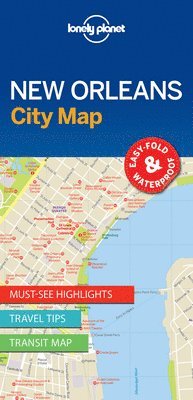 bokomslag Lonely Planet New Orleans City Map