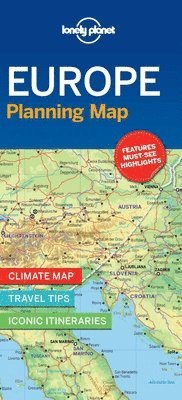 bokomslag Lonely Planet Europe Planning Map