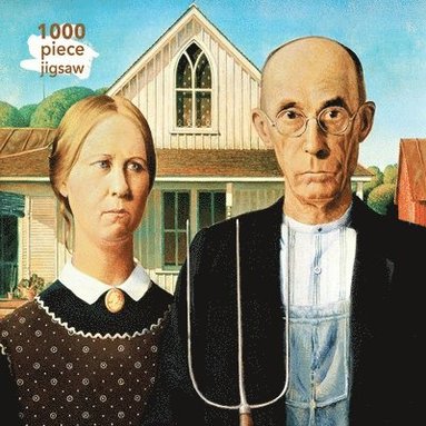 bokomslag Adult Jigsaw Puzzle Grant Wood: American Gothic