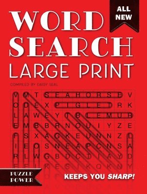 Daisy Seal - Word Search Large Print (Red): Word Play Twists and Challenges, Häftad