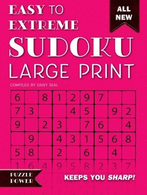 bokomslag Easy to Extreme Sudoku Large Print (Pink)