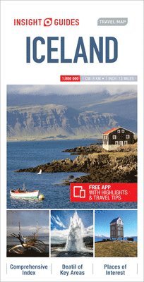 bokomslag Insight Guides Travel Map Iceland