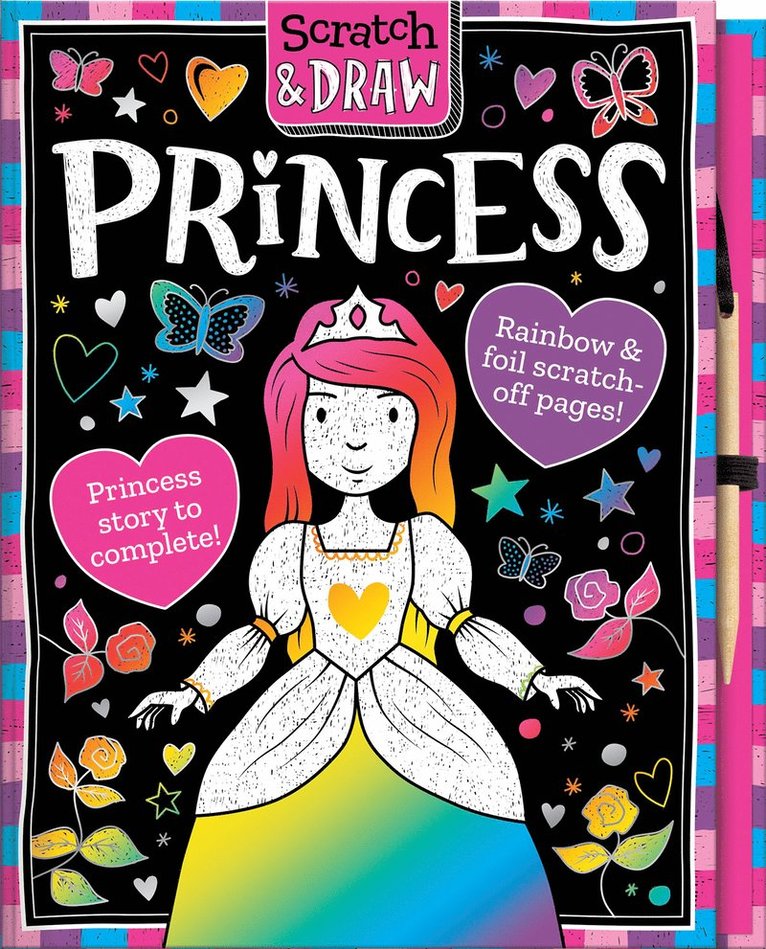 Nat Lambert - Scratch & Draw Princess - Scratch Art Activity Book, Inbunden
