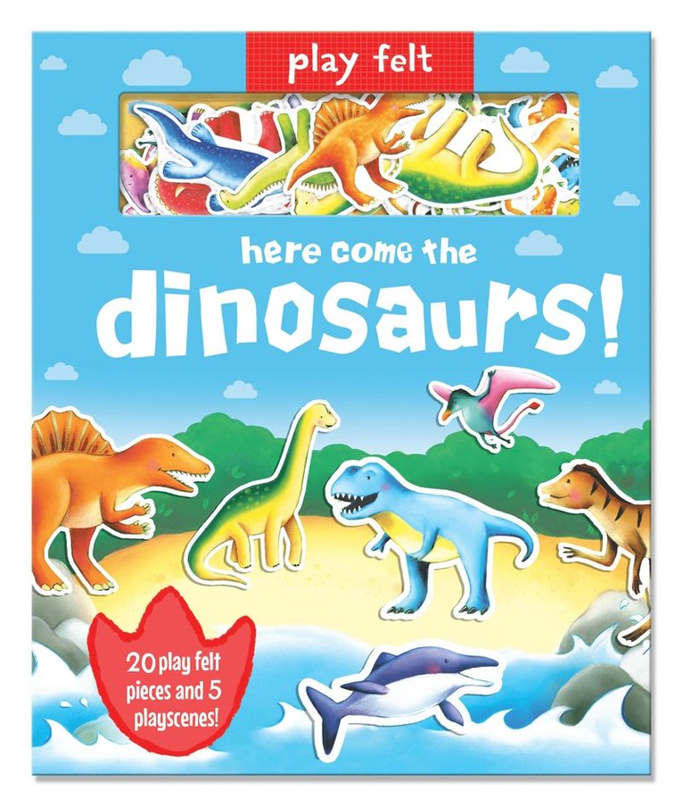 Play Felt Here Come the Dinosaurs - Activity Book 1