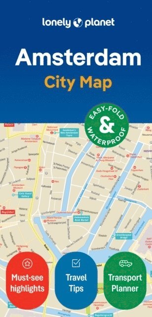 Lonely Planet Amsterdam City Map 1