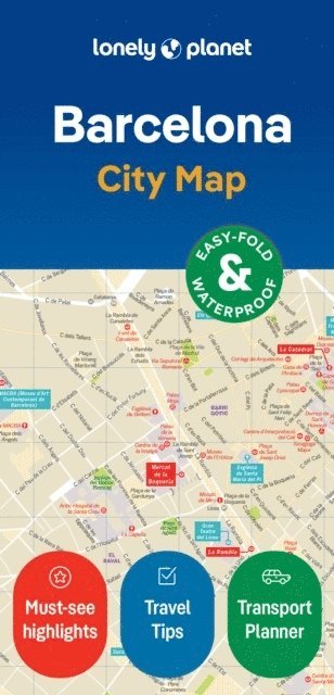 Lonely Planet Barcelona City Map 1