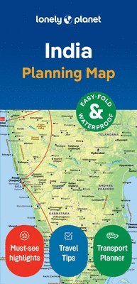 bokomslag Lonely Planet India Planning Map