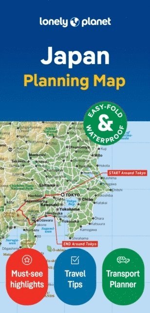 bokomslag Lonely Planet Japan Planning Map