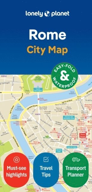 bokomslag Lonely Planet Rome City Map