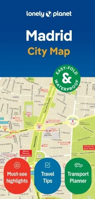 Lonely Planet - Lonely Planet Madrid City Map, Övrigt