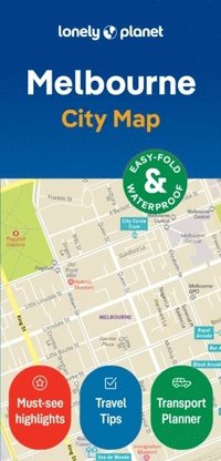 bokomslag Lonely Planet Melbourne City Map