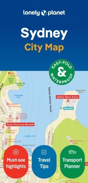 bokomslag Lonely Planet Sydney City Map