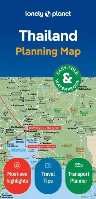 bokomslag Lonely Planet Thailand Planning Map
