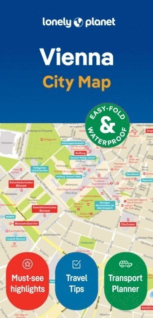 bokomslag Lonely Planet Vienna City Map