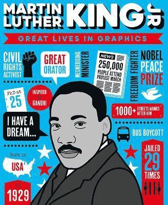 Books Button - Great Lives in Graphics: Martin Luther King, Inbunden