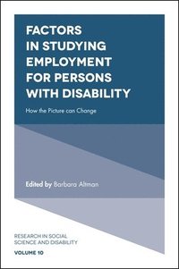 bokomslag Factors in Studying Employment for Persons with Disability