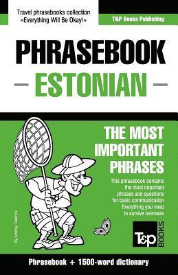 bokomslag English-Estonian phrasebook & 1500-word dictionary