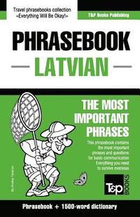 bokomslag English-Latvian phrasebook & 1500-word dictionary