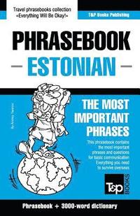 bokomslag English-Estonian phrasebook & 3000-word topical vocabulary