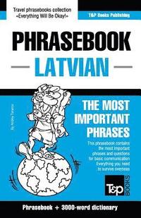 bokomslag English-Latvian phrasebook & 3000-word topical vocabulary
