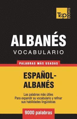 bokomslag Vocabulario Español-Albanés - 9000 palabras más usadas