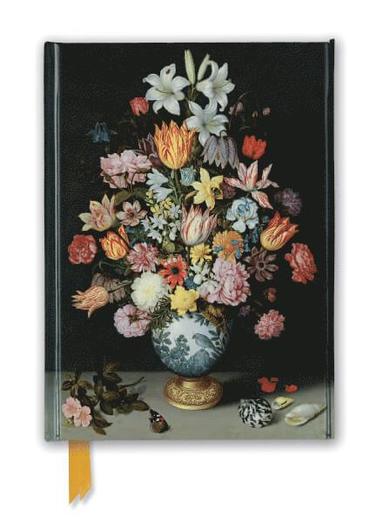 Anteckningsbok 22x16cm linjerad National Gallery: Bosschaert - Still life of Flowers