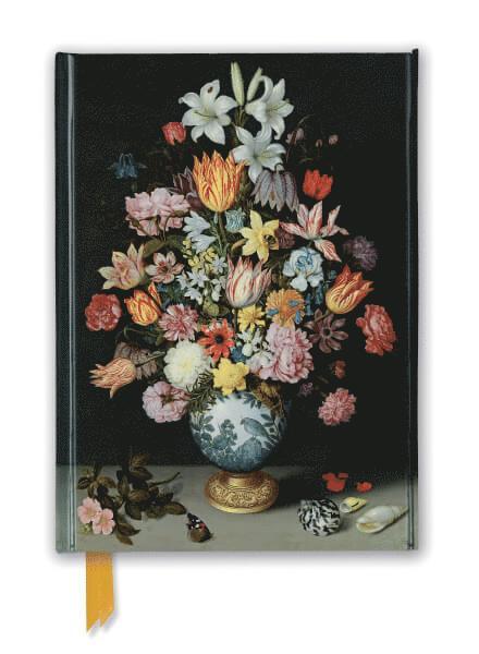 Anteckningsbok 22x16cm linjerad National Gallery: Bosschaert - Still life of Flowers 1