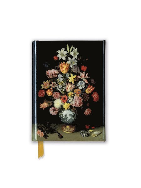 Anteckningsbok 15x11cm linjerad National Gallery: Bosschaert - Still life of Flowers 1