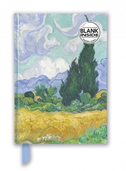 Anteckningsbok 22x16cm olinjerad Vincent van Gogh: Wheat Field with Cypresses 1