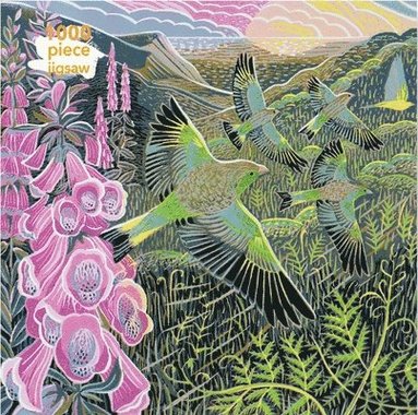 bokomslag Adult Jigsaw Puzzle Annie Soudain: Foxgloves and Finches