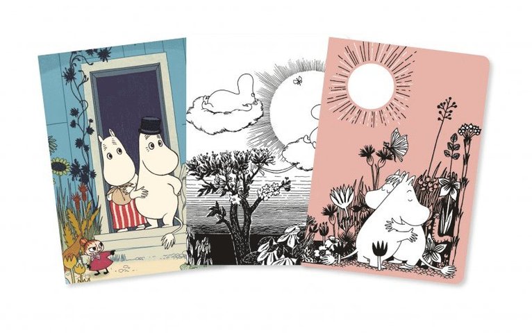Skrivhäfte A6 linjerad 3-pack Moomin, Övrigt