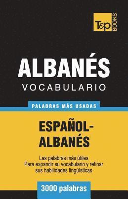 bokomslag Vocabulario Español-Albanés - 3000 palabras más usadas