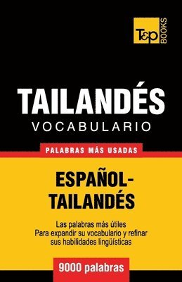 bokomslag Vocabulario Espaol-Tailands - 9000 palabras ms usadas