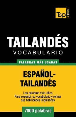 bokomslag Vocabulario Espaol-Tailands - 7000 palabras ms usadas