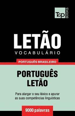 bokomslag Vocabulário Português Brasileiro-Letão - 9000 palavras