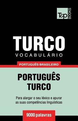 bokomslag Vocabulario Portugues Brasileiro-Turco - 9000 palavras