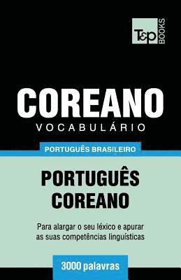 bokomslag Vocabulário Português Brasileiro-Coreano - 3000 palavras