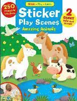 bokomslag Sticker Play Scenes: Amazing Animals, 1: 250 Reusable Stickers, 2 Giant Fold-Out Scenes